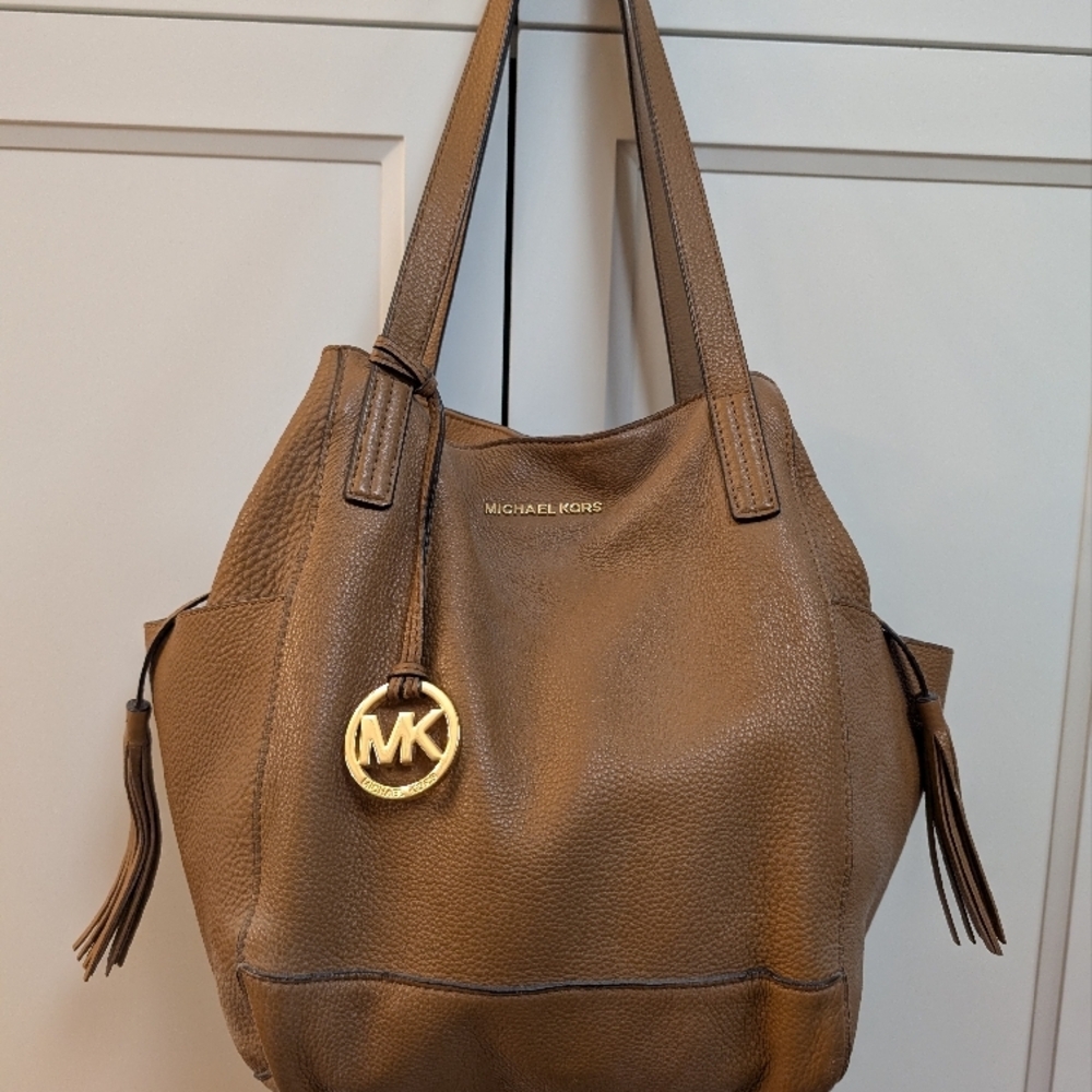 Michael Kors Brown Leather Shoulder Bag